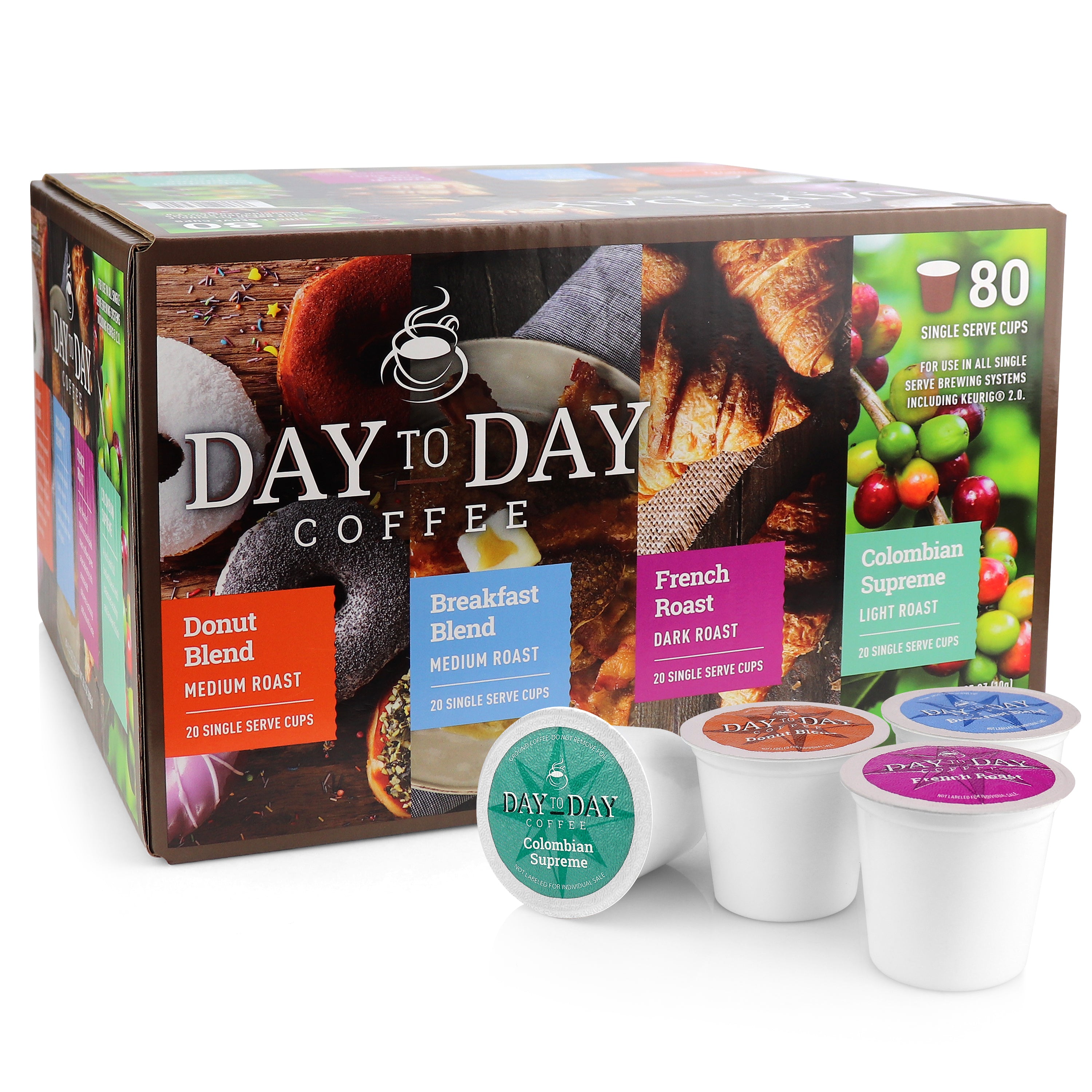 Variety Pack Regular Single Serve Coffee Pods