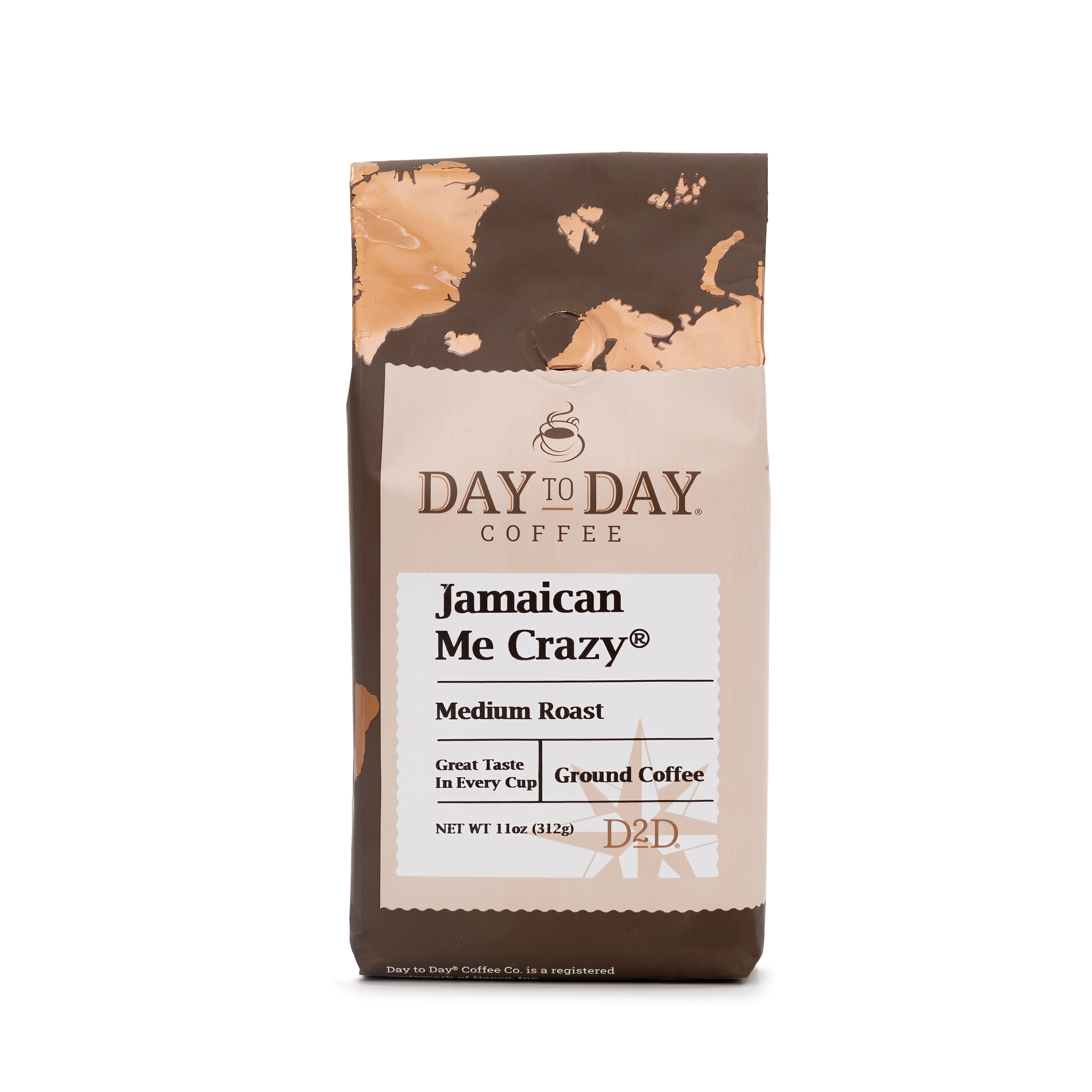 Day to day coffee 11oz jamaican me crazy medium roast ground coffee -1 